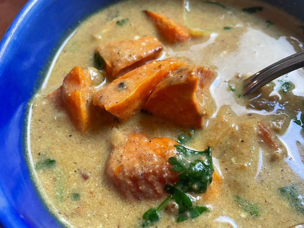 Sweet Potato or Chicken Korma Highland Ayurveda